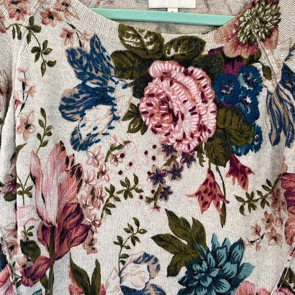 Gorgeous Anthropologie Angel of the North cashmere blend sweater. Size M - Picture 2 of 6